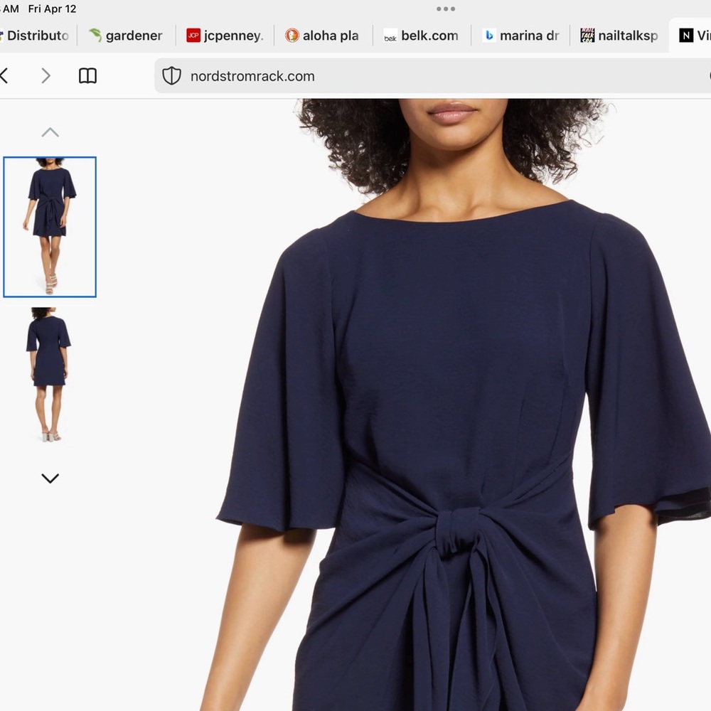 Vince Camoto dress, navy blue, lined. SZ 2 NWT